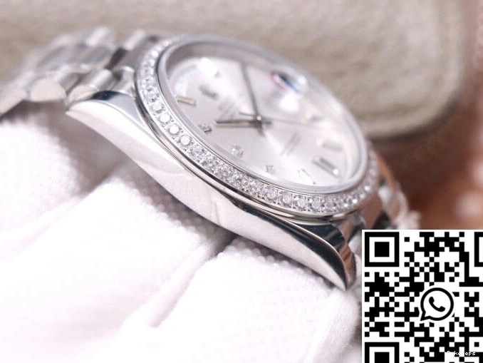 Dial Factory Rolex Silver Day-Date EW Diamond M228349RBR-0001 1221